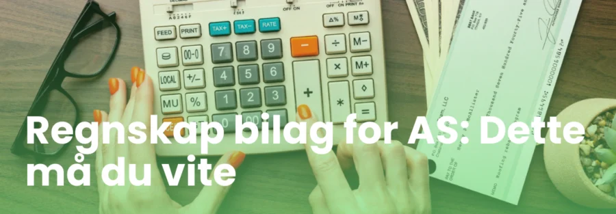 Regnskap bilag for AS